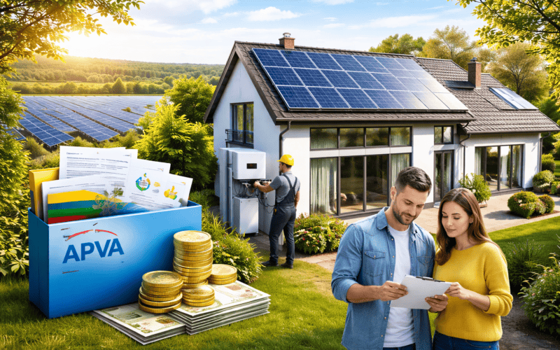 APVA parama saulės elektrinei