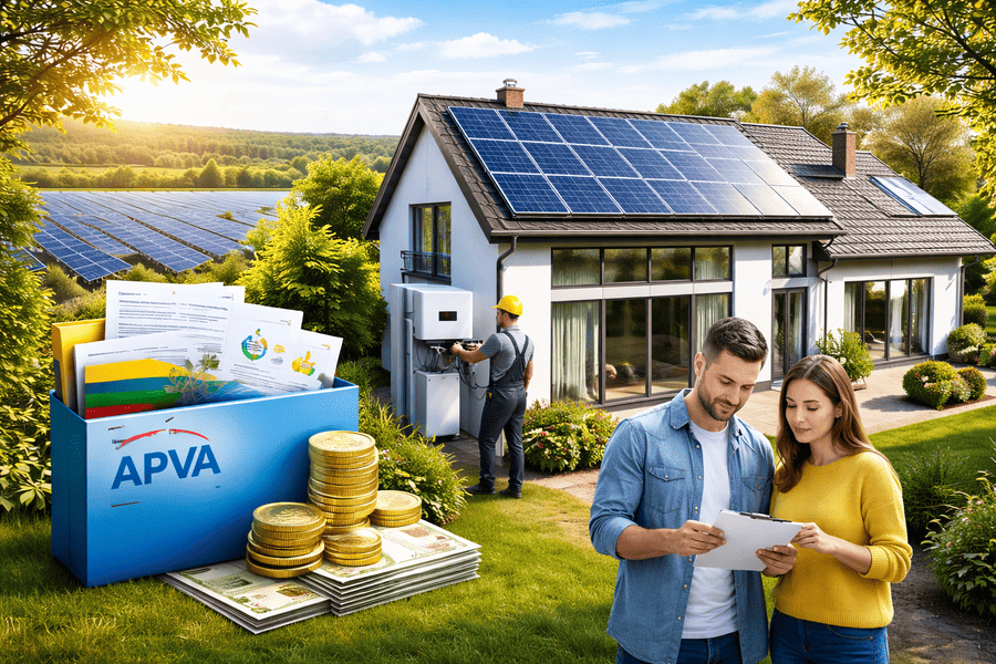 APVA parama saulės elektrinei
