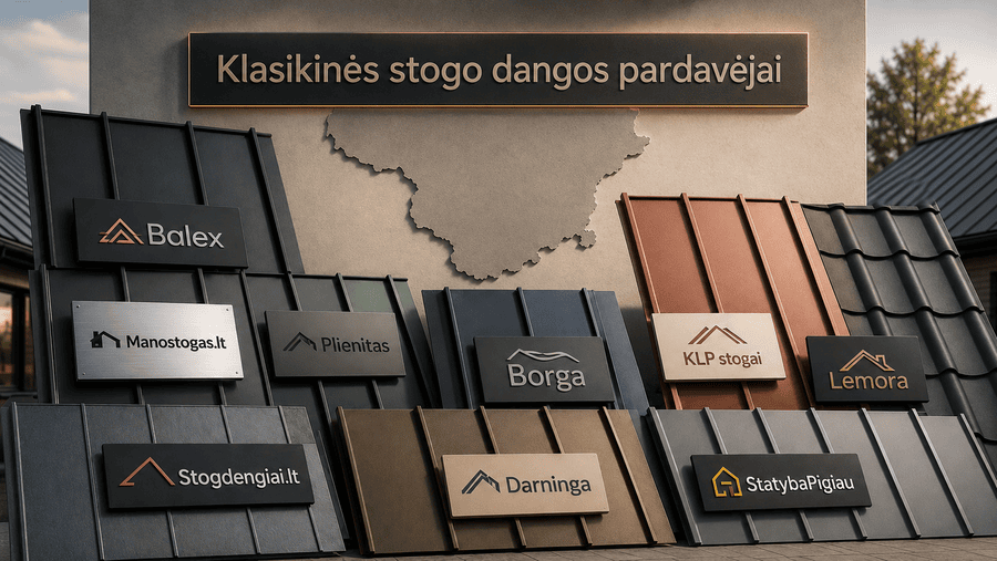 Klasikinės stogo dangos pardavėjai Lietuvoje