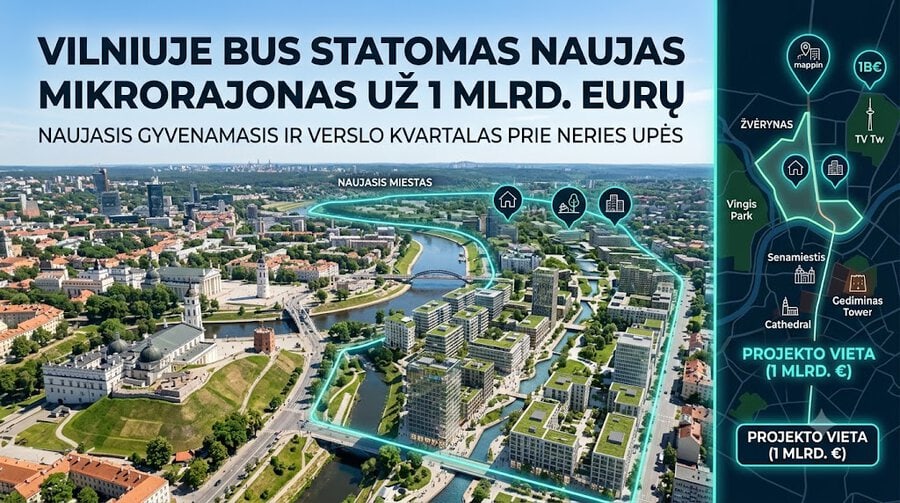 Vilniuje bus statomas naujas mikrorajonas už 1 mlrd. eurų 1 vilnius