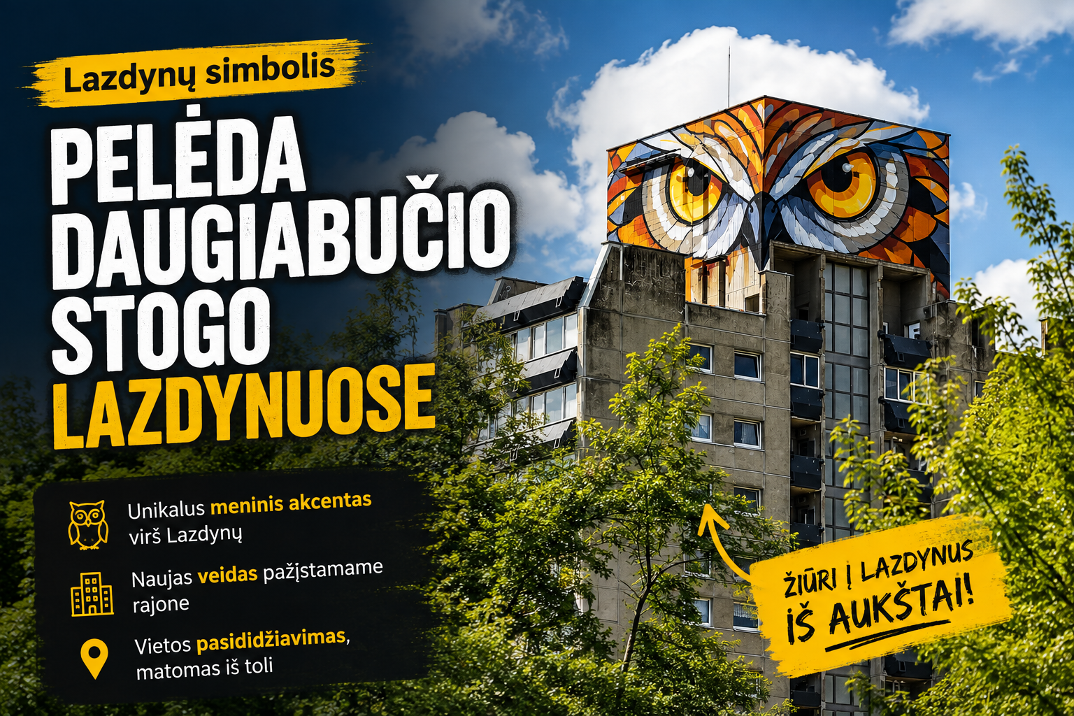 Pelėda daugiabučio stogo Lazdynuose - Kas tai? 30 41b38276 6aa9 4056 9655 1e4d64863055