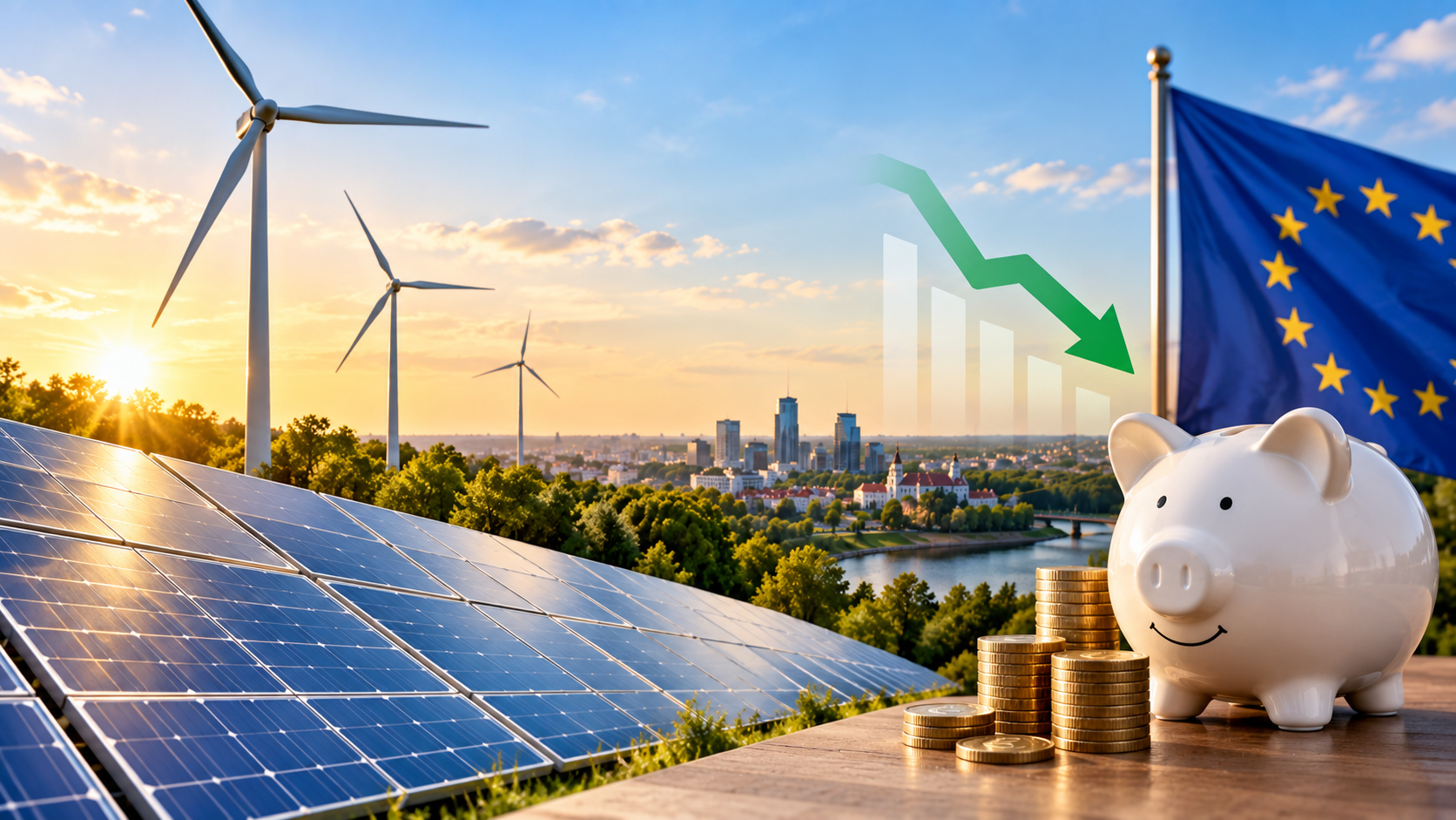 Atsinaujinanti energetika padeda Lietuvai išlaikyti vienas mažesnių elektros kainų ES 1 atsinaujinanti energetika padeda lietuvai islaikyti vienas mazesniu elektros kainu es